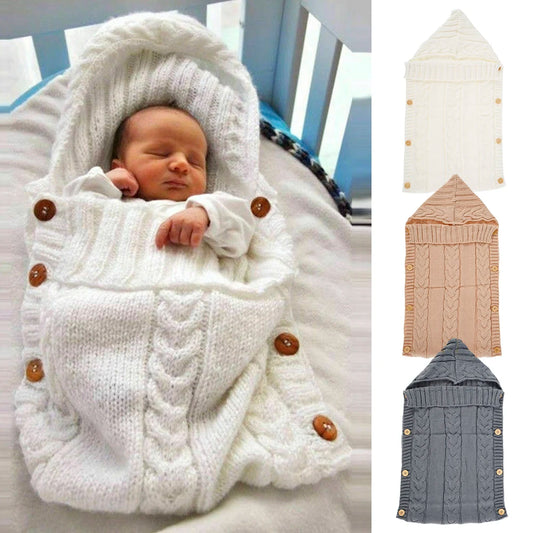 Cozy Knit Baby Swaddle Blanket
