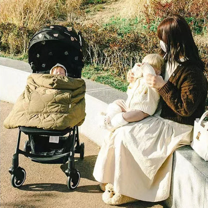 Hooded Baby Bear Stroller Blanket – Cozy Windproof Swaddle Cape