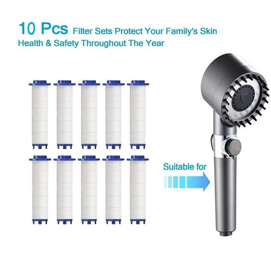 Eco-Skin Hand Shower Filters – 10-Pack for Soft, Clean Water & Skin Care