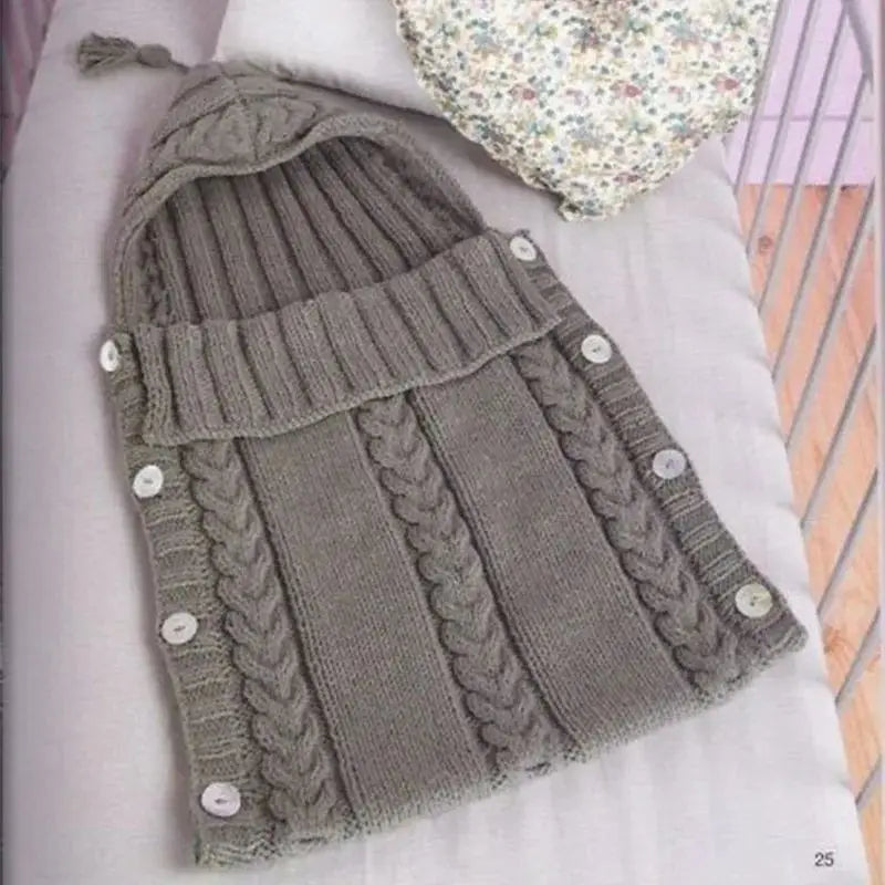 Cozy Knit Baby Swaddle Blanket