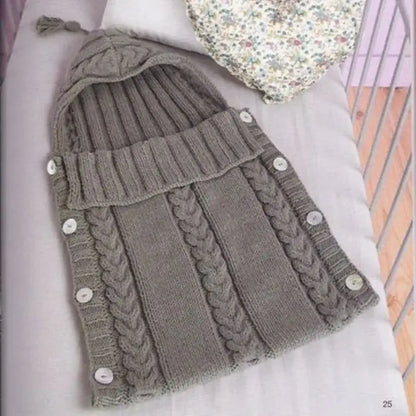 Cozy Knit Baby Swaddle Blanket