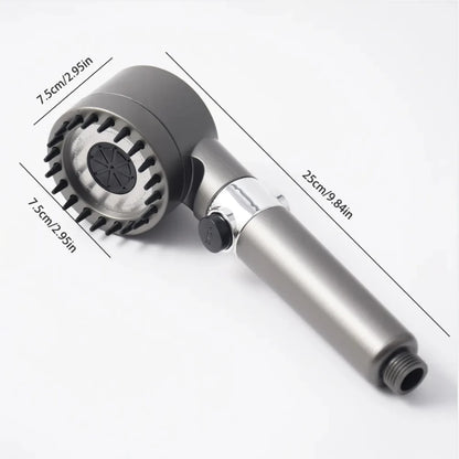 Eco-Skin Spa Shower Head – High Pressure 3-Mode Rainfall with One-Key Stop